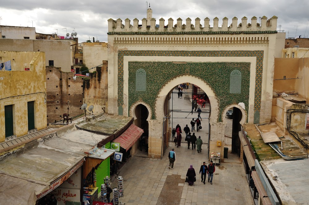 Puerta verde en Fez