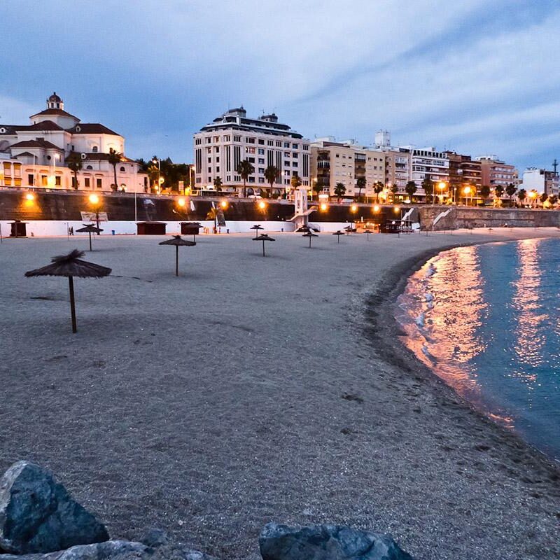 Praia em Ceuta