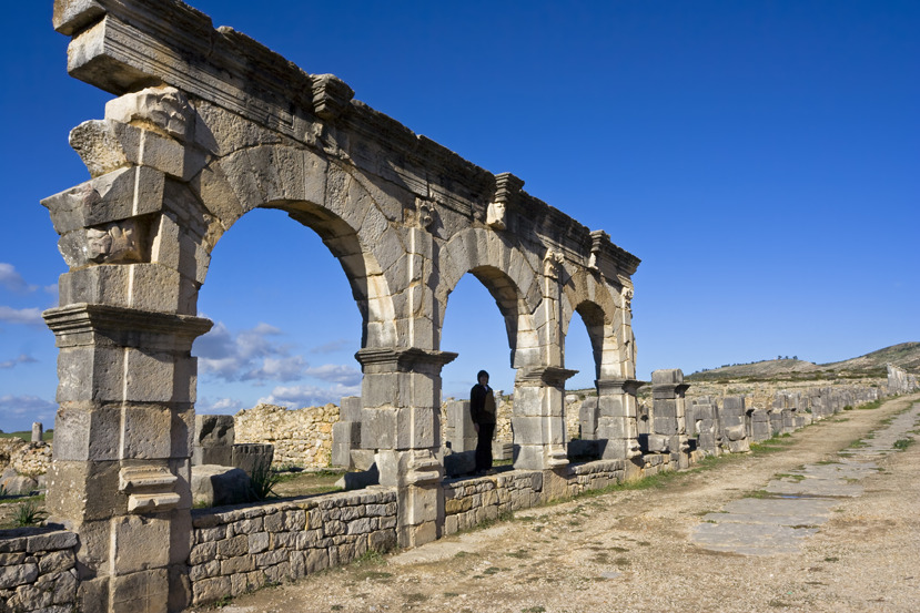 visitar las ruínas romanas de volubilis