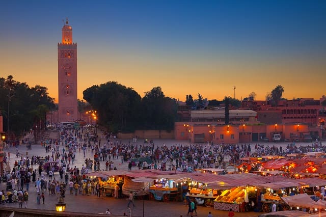 plaza de marrakech de Jemaa el Fna